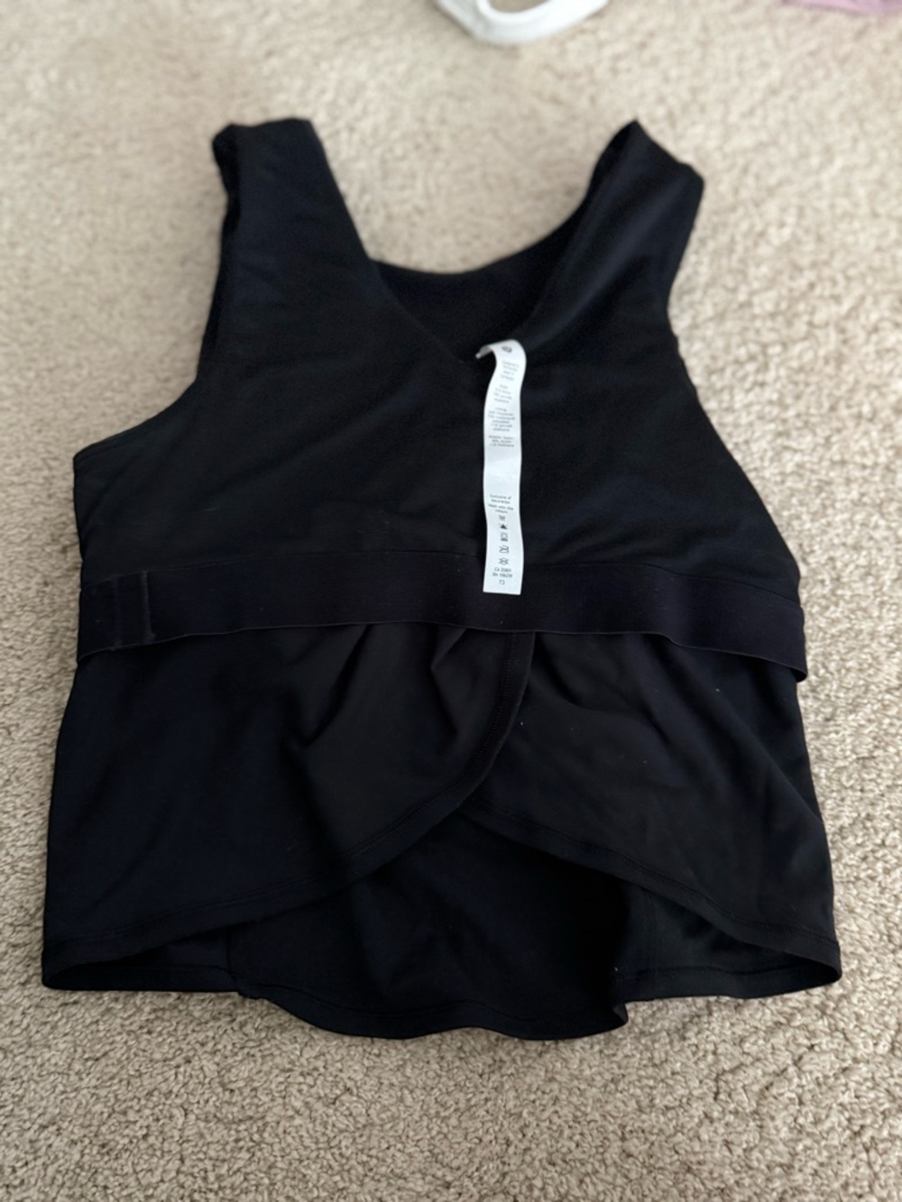 Lululemon Nulu Twist-Back Yoga Black Bra Top - Picture 5 of 6